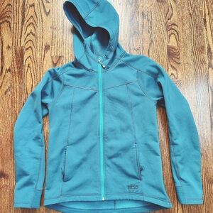 Stio Gannet Peak hooded full zip jacket teal S